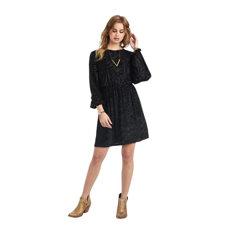 ARIAT WOMEN'S SHADOW DRESS Size Small Black